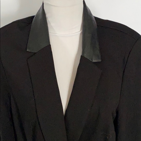 Vintage Susan Graver Classic Black blazer jacket 16 XL 1X oversized - Picture 3 of 11